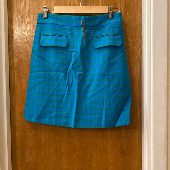 J.Crew Front-flap pocket skirt in colorful gingham - Picture 5 of 5